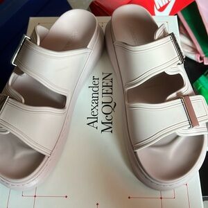 Alexander McQueen Rubber Slides worn once